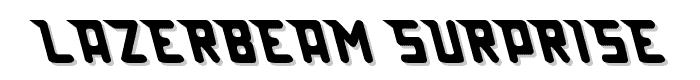 Lazerbeam surprise font